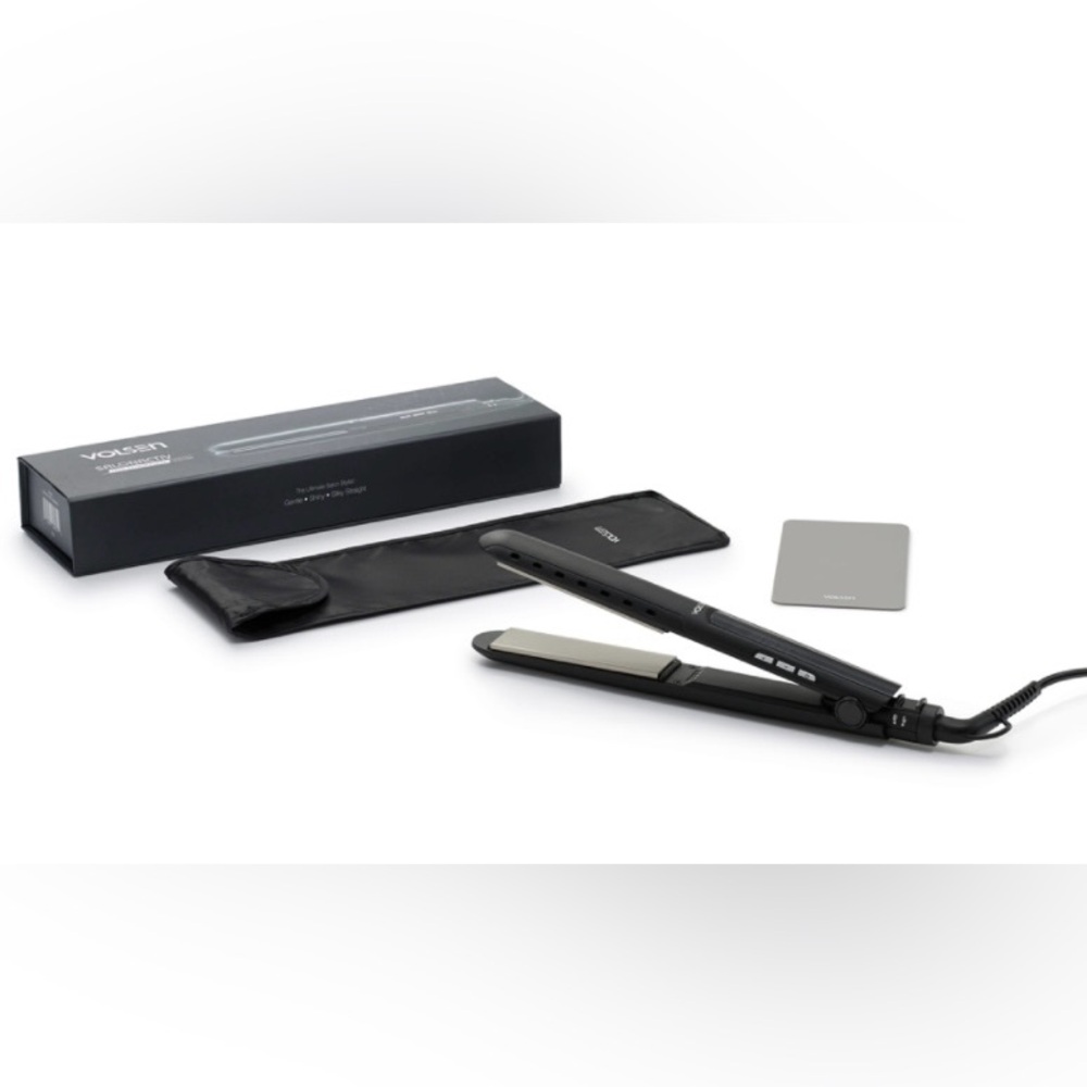 NWT Volsen SalonActiv Hair Straightener Tourmaline-Ceramic w/floating plates